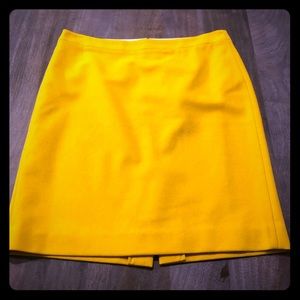 J.Crew pencil skirt, yellow mustard color